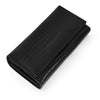 Hayes London | Black Genuine Leather Bi-Fold Clutch For Women (Leather Texture: Croco & Color: Black)