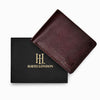 Hayes London | Signature Brown Genuine Leather Textured Wallet for Men - RFID Blocking, Slim Bifold Wallet with 8 Compartments