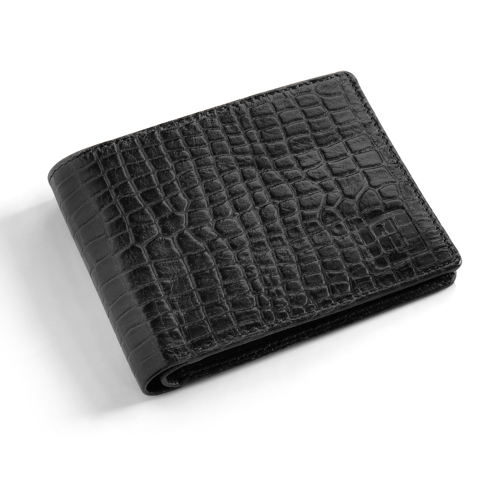 Hayes London | The Gator Black Genuine Leather Wallet for Men – RFID Blocking, Original Bifold Wallet with 8 Compartments