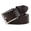 Hayes London | Brown Genuine Leather Men's Belt (Leather Texture: Braided & Buckle Color: Silver)