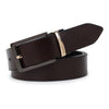 Hayes London | Leather Reversible Black & Brown Belt For Men (Leather Texture: Wild & Buckle Color: Black & Gold)