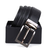 Hayes London | Italian Leather Reversible Black & Brown Belt For Men (Leather Texture: Viper & Buckle Color: Black & Gold)