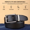 Hayes London | Italian Leather Reversible Black & Brown Belt For Men (Leather Texture: Braided & Buckle Color: Black & Gold))