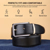 Hayes London | Italian Leather Reversible Black & Brown Belt For Men (Leather Texture: Plain & Buckle Color: Black & Gold)