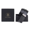 Hayes London | Reversible Black & Brown Genuine Leather Men's Belt (Leather Texture: Asgard Wild & Buckle Color: Black)