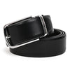 Hayes London | Italian Leather Belts for Men - Braided Leather Texture, Reversible Black & Brown with Silver Buckle