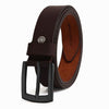 Hayes London | Brown Genuine Leather Men's Belt (Leather Texture: Plain & Buckle Color: Black)